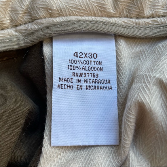 Perry Ellis Cottons brown pants 42x30 - Picture 5 of 6